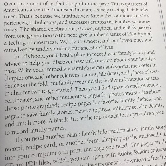 GENEALOGY  Family Tree Legacies Preserving Memories Keepsake Workbook NWOT - Picture 9 of 16